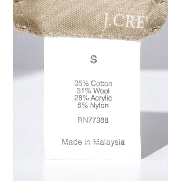 J.Crew Sleeveless Chunky Knit Sweater – Size Small – Foldover Collar Wool Blend - Picture 6 of 6